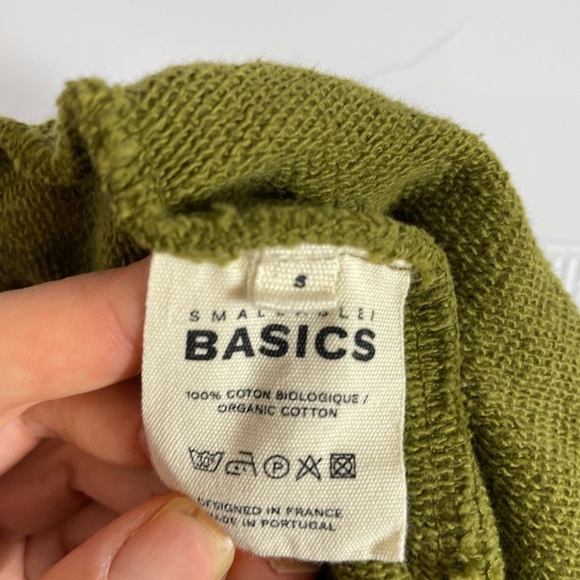 Smallable basics men’s organic cotton joggers in olive green size small. - Picture 8 of 9